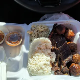 Polynesian Meatballs/Rice