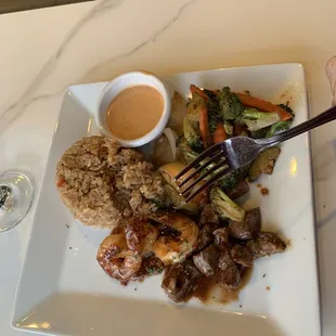 Steak N shrimp hibachi