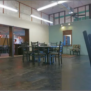 This in the brightly lighted, high ceiling room where we ate.  You can see the older area through the double doors. That&apos;s were I would eat.