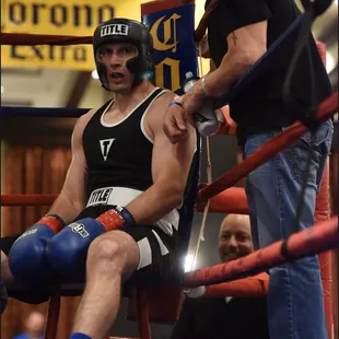 Red corner with Rich Arnet as corner man