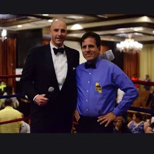 Our announcer and ref!