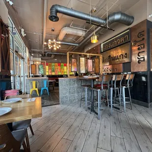 the interior of the restaurant