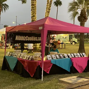 Our Booth from when we were out in the mean streets selling cookies!