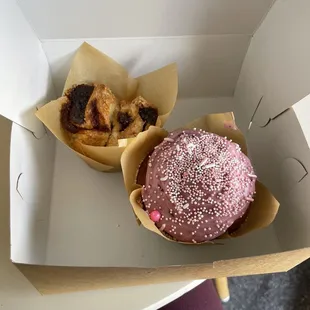 Berry donut muffin and guava roll -$4 each