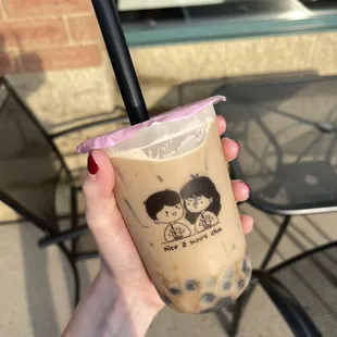 Coffee Milk Tea with Brown Sugar Tapioca Balls