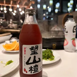 Bone broth soup, Plum juice, Yuanqi shenlin @lesminaddio