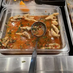 Chicken feet from appetizer bars