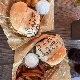 food, burgers