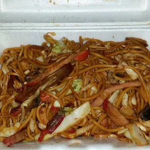 Pork lo mein.