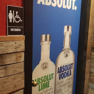 entrance to ladies room