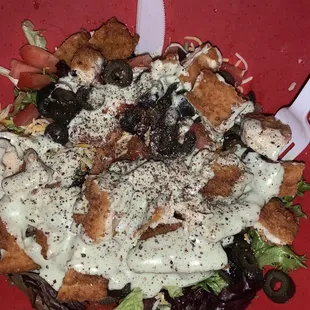 Chicken Salad w/avocado dressing