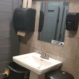 first view to three stall ladies room