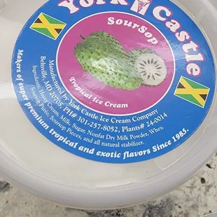 Soursop ice-cream