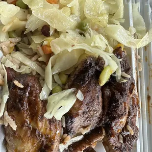 Jerk chicken extremely spicy  spicy