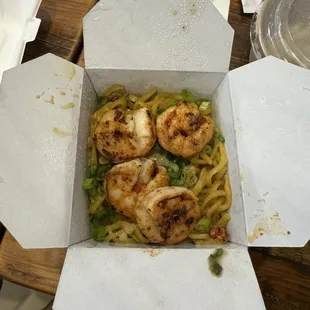 Garlic Noodles with shrimp