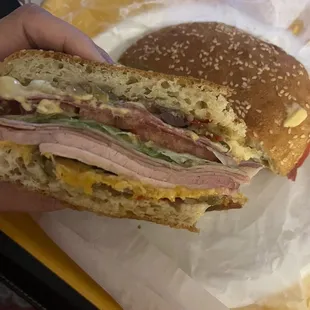 Regular sized muffuletta
