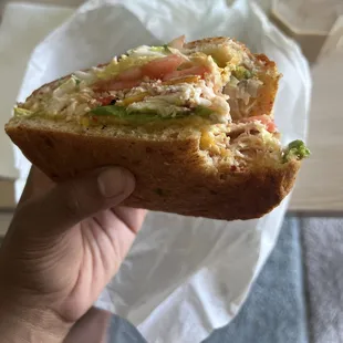 Turkey Avocado Chipotle Sandwich