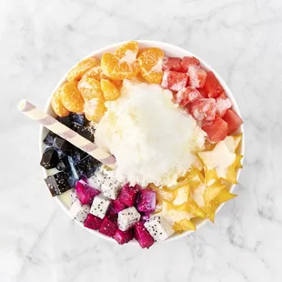 Shaved Ice with grass jelly