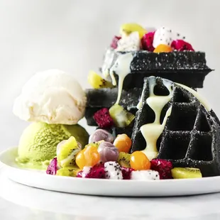 Waffles with Ice cream