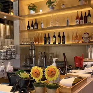 interior, sushi and sashimi