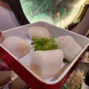 Scallops, one of the premium items