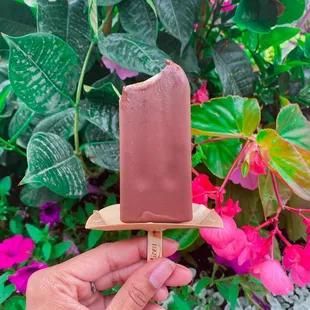 Banana cream dipped in milk chocolate