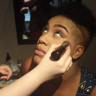 Make up time for model Shakia