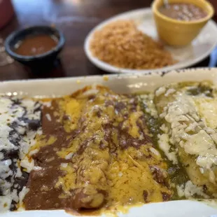 La Botana Platter with ranchero beans