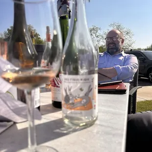 Wine tasting with French wine maker.