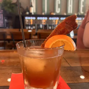 Maple bacon old fashioned