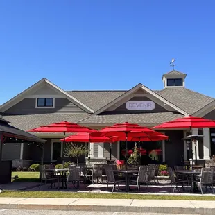 Look for our red umbrellas just outside Geneva National off Hwy 50.
