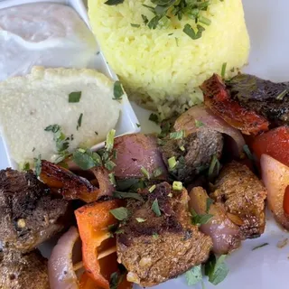 Lamb Kabob Plate