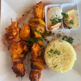 Chicken Breast Kabob Plate