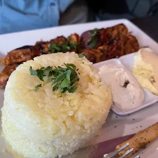 Chicken Thigh Kabob Plate