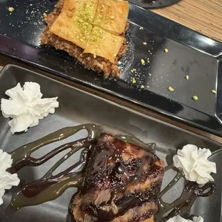 Peanut Butter Chocolate Baklava