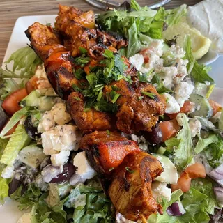 $12 Chicken Thigh Kabob Salad