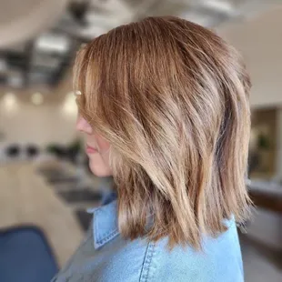 Hair color  cut style