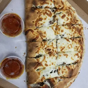 a pizza in a box