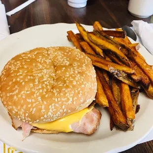 Hot Ham &amp; Cheese w/ Fries five star.  The ham was great!