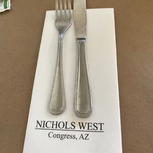 Napkin &amp; silverware
