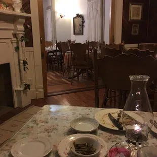 Great food. My ribeye steak was perfect. Blueberry cobbler tops this off for a very good meal.