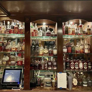 Bourbon shelves