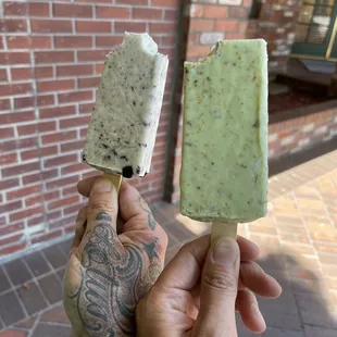 Pistachio Bar, Cookies &amp; Cream Bar