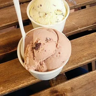 Ferrero (bottom) and Mint (top)