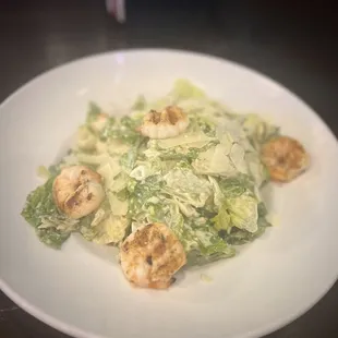 Shrimp Caesar salad
