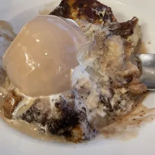 Chocolate Cake Bread Pudding