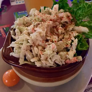 Excellent homemade coleslaw.  Healthy alternative to chips or fries.