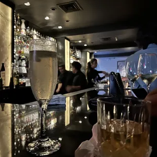 Drinks at the bar