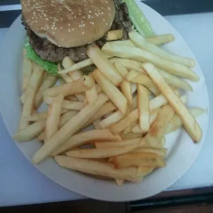 Chopped steak burger