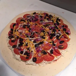 Pepperoni Olive Onion
